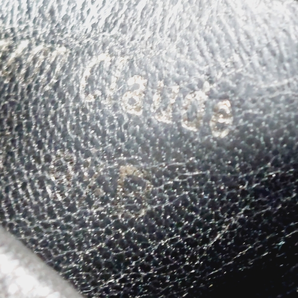 Coach Black Leather Slip On Gold Buckle Detail Heeled Mule Clogs M68 - Picture 12 of 14